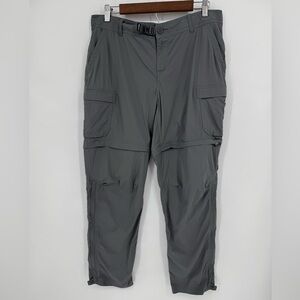 REI Co-op Women's Sahara Convertible Cargo Pants Asphalt Grey Size 14 Petite